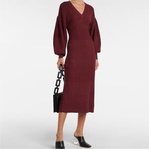 STAUD Carnation Sweater Midi Dress